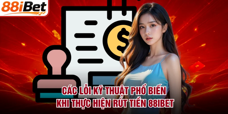 Các lỗi kỹ thuật phổ biến khi thực hiện rút tiền 88IBET